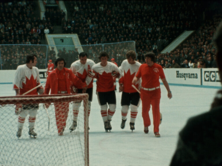 Summit 72 Ep1 Paul Henderson Concussion at the Luzhniki Arena Photo courtesy of Hockey Hall of Fame and 72 Summit Productions Inc